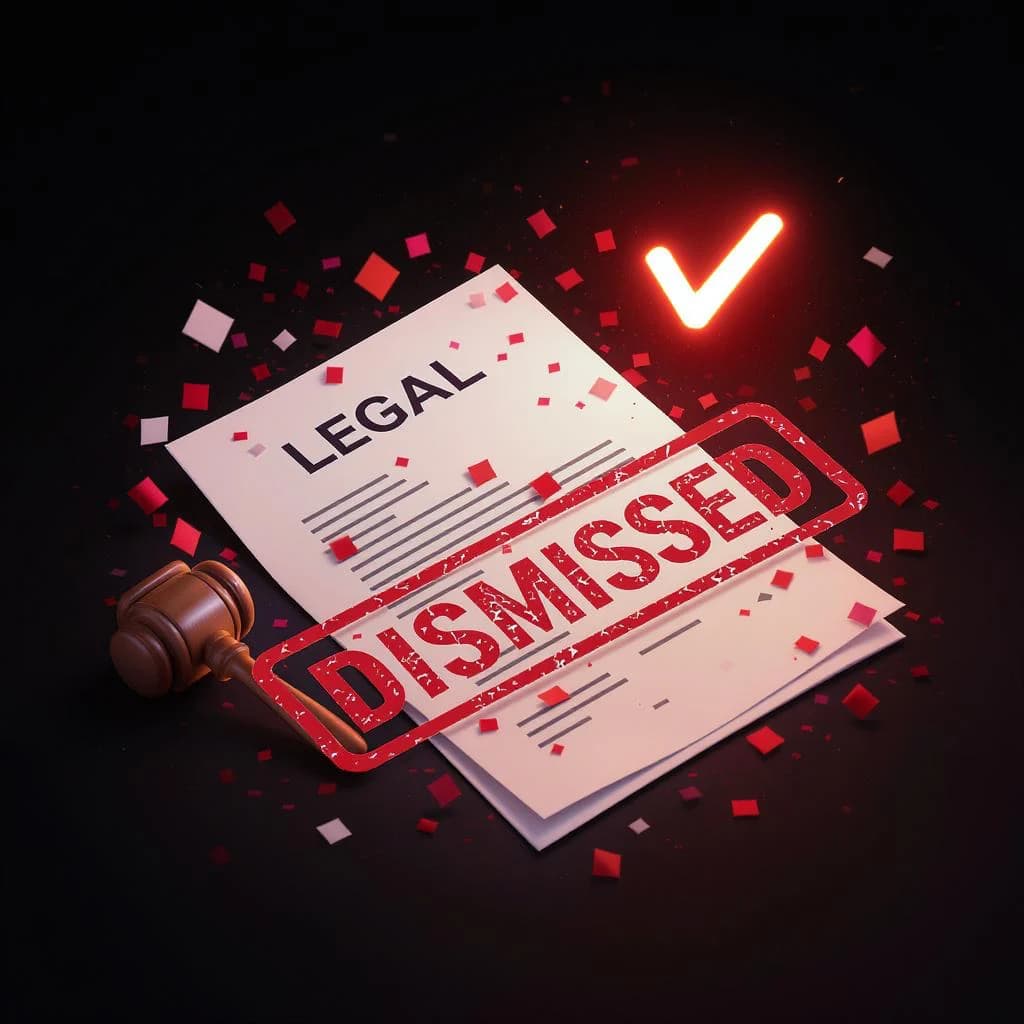 Traffic ticket dismissed